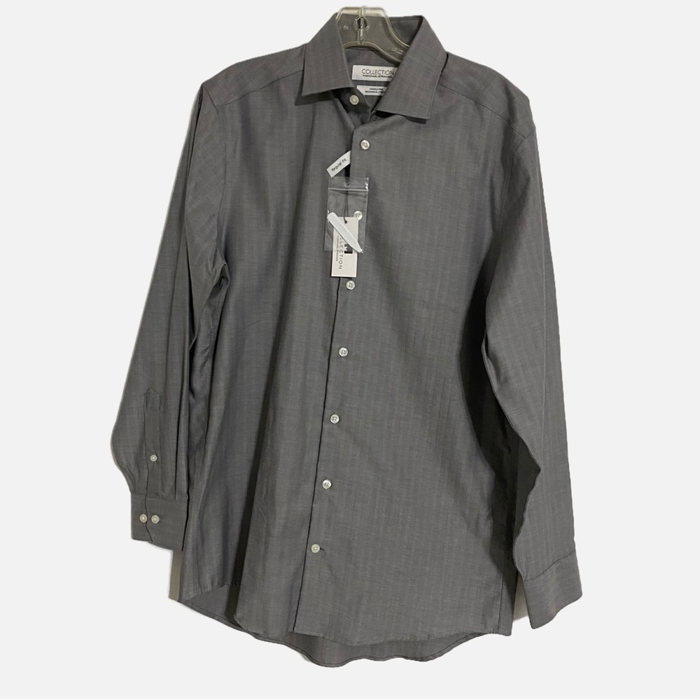 Collection by Michael Strahan Button Down Shirt Regular Fit Size 15